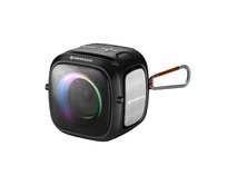 C-TECH reproduktor Impressio Qubis mini, bluetooth, čtečka, USB, AUX, RGB podsvícení, FM,USB-C