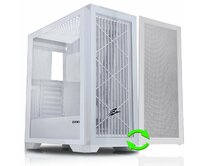 EVOLVEO Ptero Q2W, Počítačová skříň, 2x čelní panel - sklo /mřížka, case ATX - bílá