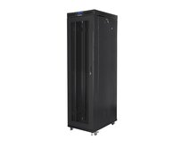 LANBERG Volně stojící skříň 19" 47U/800x1000 (v rozloženém stavu) síťované dveře LCD černá (RAL9004)