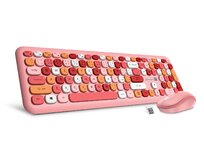 CONNECT IT FASHION combo bezdrátová růžová klávesnice + myš, (+1x AAA +1x AA baterie zdarma),USB, CZ + SK 