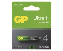 GP AAA Ultra Plus, alkalická (LR03) - 4 ks