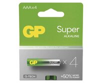GP AAA Super, alkalická (LR03) - 4 ks