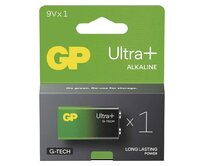 GP 9V Ultra Plus, alkalická (6LR61) - 1 ks