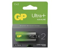 GP C Ultra Plus, alkalická (LR14) - 2 ks