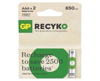 GP AAA ReCyko 650 mAh, nabíjecí, (HR03)  2 ks PP