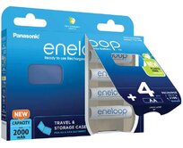 AVACOM Nabíjecí baterie AA Panasonic Eneloop N 1900mAh Ni-MH 4ks Blistr + CASE