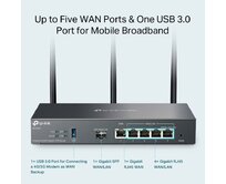 TP-Link ER706W Router VPN WiFi 6, 1x GWAN + 4x GWAN/LAN + 1x GWAN/LAN SFP, USB, Omada SDN