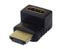 PremiumCord Adapter HDMI M/F zahnutý do pravého úhlu 90° - opačný