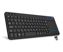 CONNECT IT Touch bezdrátová klávesnice + touch pad (+2x AAA baterie zdarma), ČERNÁ