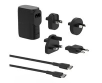 Belkin BOOST CHARGE™ Hybridní cestovní nabíječka do zásuvky 25W + PowerBanka 5000mAh, UK, EU, US, AU, černá