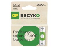 GP AA ReCyko 2 600 mAh, nabíjecí (HR6), 2 ks 