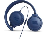 JBL Tune 500 - blue (Pure Bass, sklápěcí, Siri/Google Now)