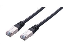 C-TECH Kabel patchcord Cat5e, FTP, černý, 0,25m