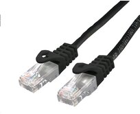 C-TECH Kabel patchcord Cat6, UTP, černý, 0,25m