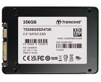TRANSCEND SSD472K 128GB Industrial (3K P/E) SSD disk 2.5" SATA3, 3D TLC, BiCS5, 560MB/s R, 520 MB/s W, černý
