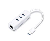 TP-Link UE330 síťový adaptér, USB3.0, 1x 10/100/1000Mbps + USB hub 3x USB 3.0 porty