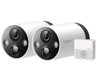 TP-Link Tapo C420S2 - 2×Tapo C420, 1×Tapo H200 - Venkovní IP kamery na baterii, WiFi, 2K QHD (2560 × 1440 px) 113° ONVIF
