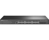 TP-Link TL-SG3428X-UPS JetStream L2 Switch 24x GElan 4x10GE SFP+  a záložním UPS napájením