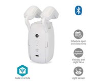 Nedis BTMC10WT1PC - SmartLife Robot se Záclonou | Tyčová Kolejnice | Závěsy | Napájení z baterie| Bílá