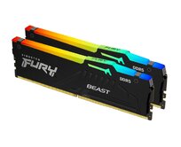 KINGSTON 64GB 6000MT/s DDR5 CL30 DIMM (Kit of 2) FURY Beast RGB XMP