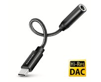 AXAGON ADA-HC, USB-C na 3.5mm jack - Hi-Res DAC audio adaptér, 384kHz/32bit, stereo