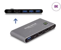 Delock HDMI KVM Switch 8K 60 Hz s USB 5 Gbps