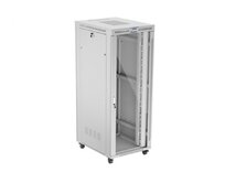 LANBERG Volně stojící skříň 19" 42U/800x1000 LCD skleněné dveře šedá