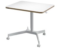 Leitz Ergo výškově nastavitelný pojízdný ergonomický stůl, bílý