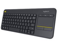 Logitech klávesnice Wireless Keyboard K400 Plus, CZ/SK, unifying přijímač, černá