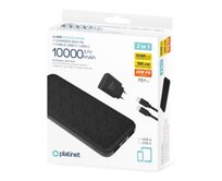 PLATINET POWER BANK 10000 mAh + PD CHARGER 20W + USB-C kabel černá