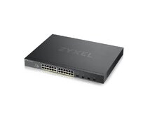 Zyxel XGS1935-28HP, 28 Port Lite-L3 Smart Managed PoE Switch, 24x Gigabit PoE and 4x 10G SFP+, hybrid mode, standalone o