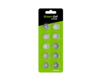 Green Cell Blister 10x Lithium Battery CR2032 3V 220mAh Button