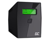 Green Cell Nepřerušitelný zdroj napájení UPS 800VA 480W s LCD displejem | VERZE EU | 2x zásuvky Schuko