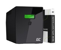 Green Cell Nepřerušitelný zdroj napájení UPS 2000VA 1400W s LCD displejem Čistá sinusovka | VERZE EU | 2x Schuko 2x IEC zásuvky