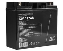 Green Cell AGM VRLA 12V 17Ah maintenance-free battery for mower, scooter, boat, wheelchair
