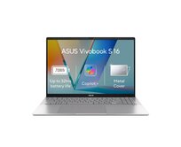 ASUS Vivobook S16 - Snapdragon X X1 26 100/16GB/512GB SSD/16"/2,5K/IPS/2y PUR/WIn 11 Home/stříbrná