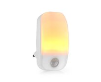 Nedis LNLW10WT- LED Noční Světlo do Zásuvky | Pohybový senzor | Denní / noční senzor | 0.55 W | 11 lm | Teplá Bílá