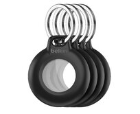 Belkin Bezpečné pouzdro na AirTag s vodotěsný přívěskem na klíče – černé - 4pack