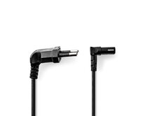 Nedis CEGL11075BK20 - Napájecí Kabel | Typ F Zástrčka | IEC-320-C1 | Úhlový | Úhlový | 2.00 m | Černá