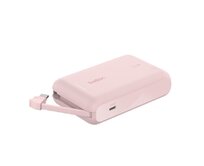 Belkin BOOST CHARGE™ USB-C Power Delivery PowerBanka s integrovaným USB-C kabelem, 10000mAh, 20W, růžová