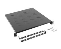 LANBERG 19" PEVNÁ POLICE 1U/483X500MM MAX. NOSNOST DO 25 KG ČERNÁ