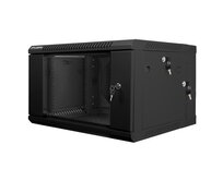 LANBERG RACKOVÁ SKŘÍŇ 19" DVOUDÍLNÁ NÁSTĚNNÁ 6U/600X600 (v rozloženém stavu) ČERNÁ