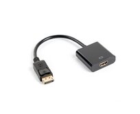 LANBERG DISPLAYPORT(M) 1.2->HDMI(F) ADAPTÉR 10CM ČERNÝ