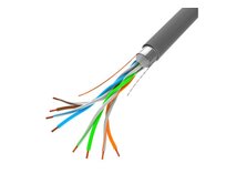 LANBERG LAN KABEL FTP 305M PEVNÝ CCA ŠEDÝ 