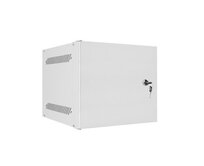 LANBERG RACKOVÁ SKŘÍŇ 10" NÁSTĚNNÁ 4U/280X310 PRO VLASTNÍ MONTÁŽ S KOVOVÝMI DVEŘMI ŠEDÁ (PLOCHÉ BALENÍ)