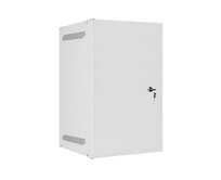 LANBERG RACKOVÁ SKŘÍŇ 10" PRO MONTÁŽ NA STĚNU 9U/280X310 PRO VLASTNÍ MONTÁŽ S KOVOVÝMI DVEŘMI ŠEDÁ  (PLOCHÉ BALENÍ)