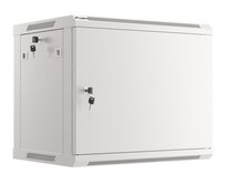 LANBERG RACKOVÁ SKŘÍŇ 19" PRO MONTÁŽ NA STĚNU 9U/600X450 PRO VLASTNÍ MONTÁŽ S KOVOVÝMI DVEŘMI ŠEDÁ (PLOCHÉ BALENÍ)