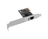 LANBERG PCI-EXPRESS->RJ45 ETHERNETOVÝ ADAPTÉR SÍŤOVÁ KARTA  PCI-E X1 1X RJ45 1GB RTL8111C NÍZKÝ PROFIL