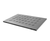 LANBERG 19" PEVNÁ POLICE PRO OTEVŘENÝ RACK 800MM 1U/480,5X580MM MAX. NOSNOST DO 120KG ČERNÁ