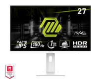 MSI Gaming monitor MAG 274PFW 27" Rapid IPS/FHD/1ms/2xHDMI/DP/Výškově nastavitelný/Pivot/bílá